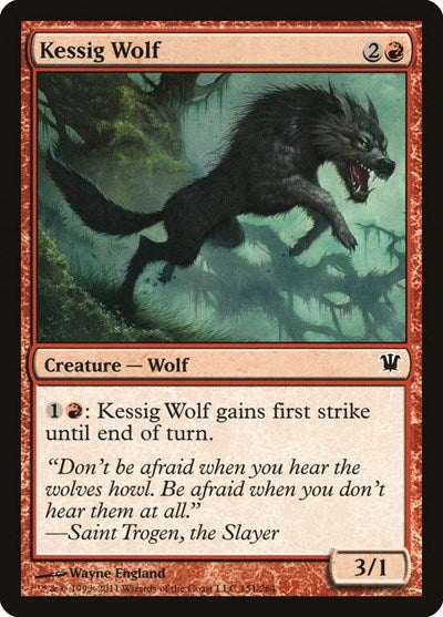 2011 Magic: The Gathering: Innistrad (ISD) - Kessig Wolf (#151, Common) (, Near Mint)
