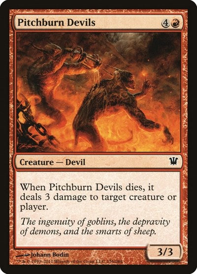 2011 Magic: The Gathering: Innistrad (ISD) - Pitchburn Devils (#156, Common) (, Near Mint)