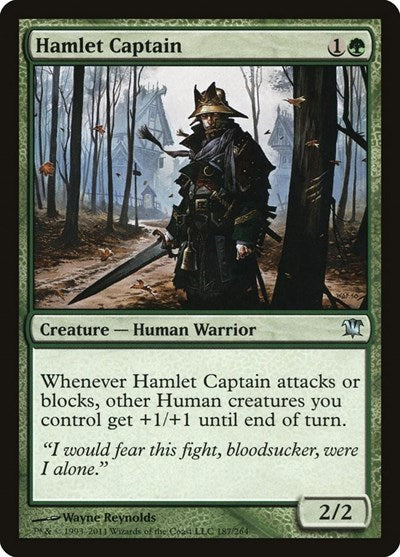 2011 Magic: The Gathering: Innistrad (ISD) - Hamlet Captain (#187, Uncommon) (, Near Mint)