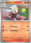 2024 Pokemon: SV07: Stellar Crown (SCR) - Raboot 027 142 (#027/142, Common) (, Near Mint)