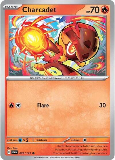 2024 Pokemon: SV07: Stellar Crown (SCR) - Charcadet (#029/142, Common) (, Near Mint)