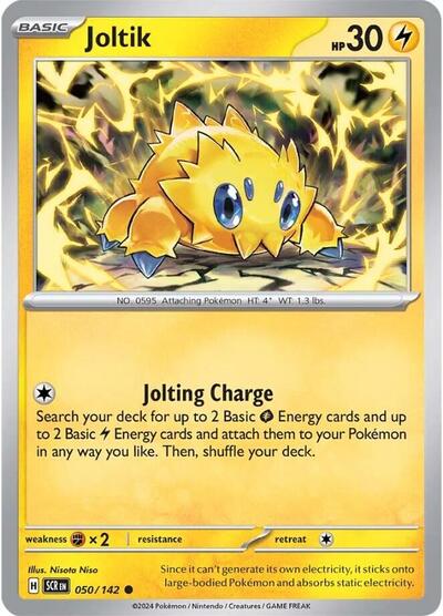 2024 Pokemon: SV07: Stellar Crown (SCR) - Joltik 050 142 (#050/142, Common) (, Near Mint)