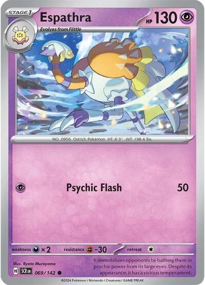 2024 Pokemon: SV07: Stellar Crown (SCR) - Espathra (#069/142, Common) (, Near Mint)