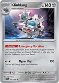 2024 Pokemon: SV07: Stellar Crown (SCR) - Klinklang (#101/142, Rare) (Reverse Holofoil, Near Mint)