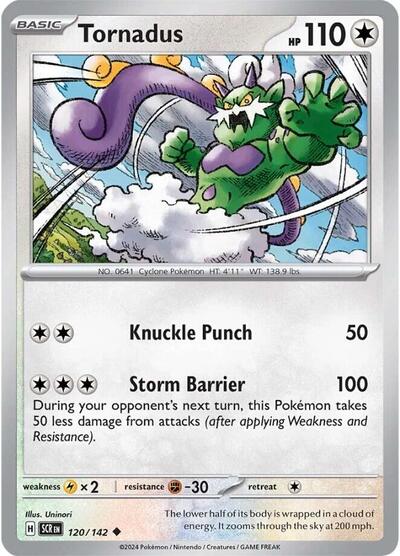 2024 Pokemon: SV07: Stellar Crown (SCR) - Tornadus (#120/142, Uncommon) (, Near Mint)