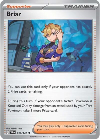 2024 Pokemon: SV07: Stellar Crown (SCR) - Briar 132 142 (#132/142, Uncommon) (, Near Mint)