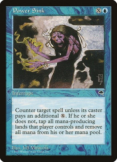1997 Magic: The Gathering: Tempest (TMP) - Power Sink (#78, Common) (, Near Mint)