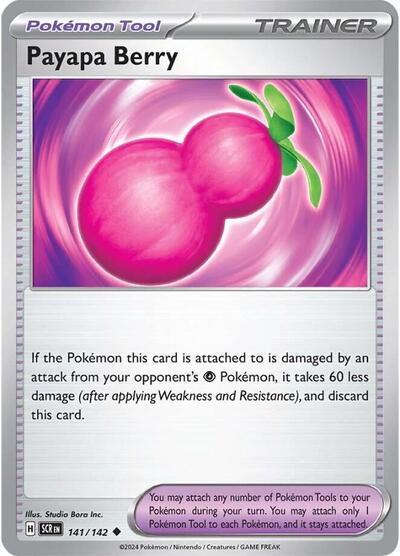 2024 Pokemon: SV07: Stellar Crown (SCR) - Payapa Berry (#141/142, Uncommon) (, Near Mint)