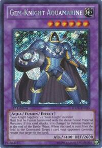 2011 YuGiOh: Hidden Arsenal 5: Steelswarm Invasion (HA05) - Gem Knight Aquamarine (#HA05-EN020, Secret Rare) (1st Edition, Near Mint)