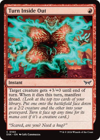 2024 Magic: The Gathering: Duskmourn: House of Horror (DSK) - Turn Inside Out (#160, Common) (Foil, Near Mint)