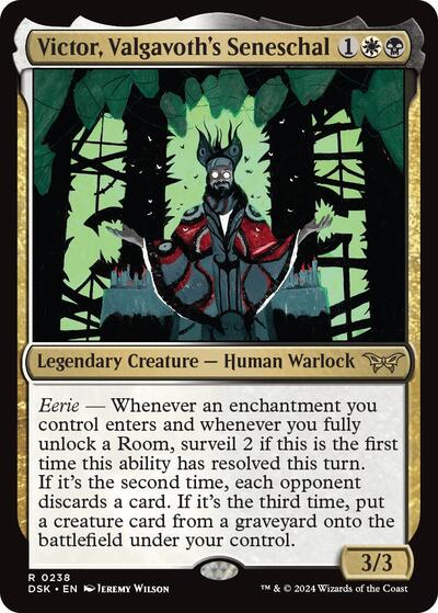 2024 Magic: The Gathering: Duskmourn: House of Horror (DSK) - Victor Valgavoths Seneschal (#238, Rare) (, Near Mint)