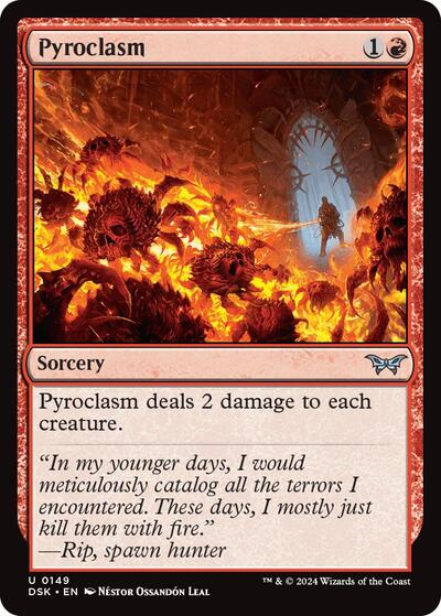 2024 Magic: The Gathering: Duskmourn: House of Horror (DSK) - Pyroclasm (#149, Uncommon) (, Near Mint)
