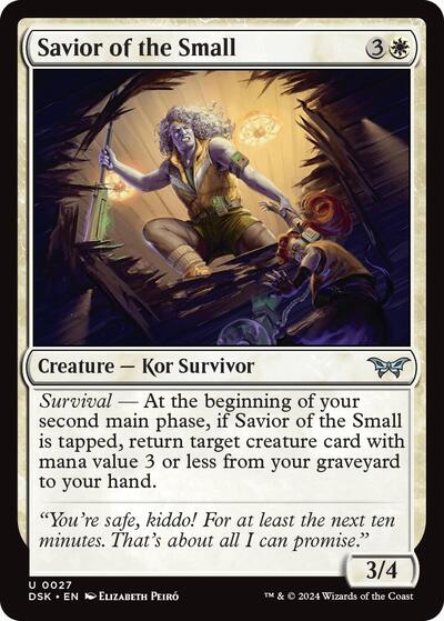 2024 Magic: The Gathering: Duskmourn: House of Horror (DSK) - Savior of the Small (#27, Uncommon) (Foil, Near Mint)