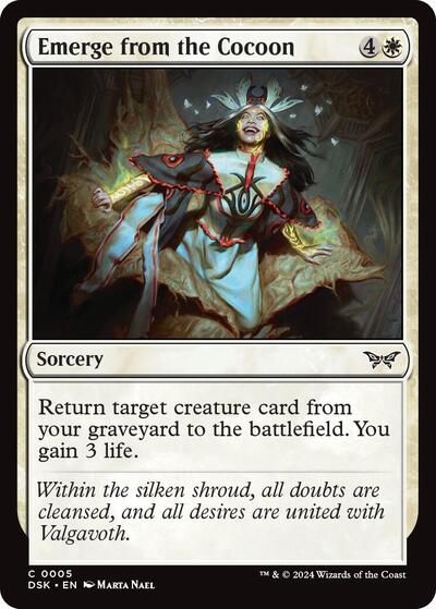 2024 Magic: The Gathering: Duskmourn: House of Horror (DSK) - Emerge from the Cocoon (#5, Common) (Foil, Near Mint)