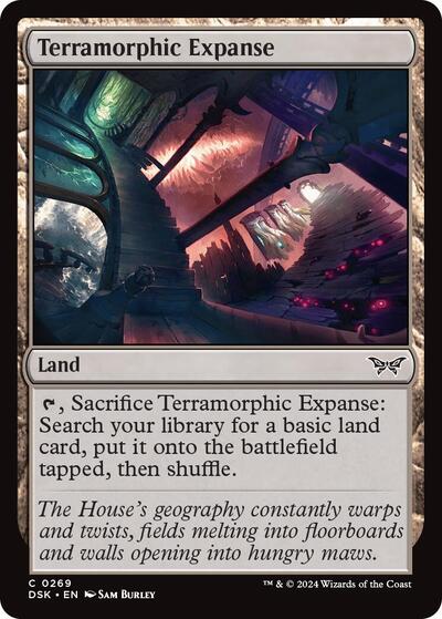 2024 Magic: The Gathering: Duskmourn: House of Horror (DSK) - Terramorphic Expanse (#269, Common) (Foil, Near Mint)