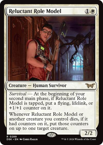2024 Magic: The Gathering: Duskmourn: House of Horror (DSK) - Reluctant Role Model 0289 (#289, Rare) (Foil, Near Mint)