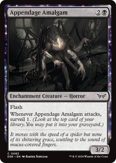 2024 Magic: The Gathering: Duskmourn: House of Horror (DSK) - Appendage Amalgam (#83, Common) (Foil, Near Mint)
