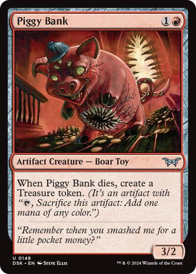 2024 Magic: The Gathering: Duskmourn: House of Horror (DSK) - Piggy Bank (#148, Uncommon) (, Near Mint)