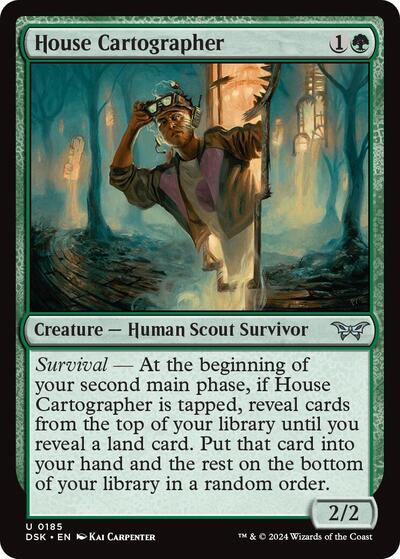 2024 Magic: The Gathering: Duskmourn: House of Horror (DSK) - House Cartographer (#185, Uncommon) (Foil, Near Mint)