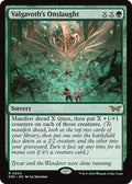 2024 Magic: The Gathering: Duskmourn: House of Horror (DSK) - Valgavoths Onslaught (#204, Rare)