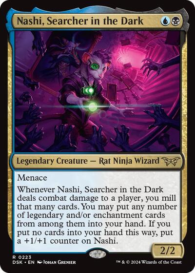 2024 Magic: The Gathering: Duskmourn: House of Horror (DSK) - Nashi Searcher in the Dark (#223, Rare) (, Near Mint)