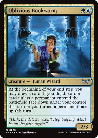 2024 Magic: The Gathering: Duskmourn: House of Horror (DSK) - Oblivious Bookworm 0225 (#225, Uncommon) (, Near Mint)