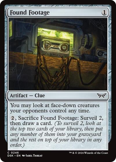 2024 Magic: The Gathering: Duskmourn: House of Horror (DSK) - Found Footage (#246, Common) (Foil, Near Mint)