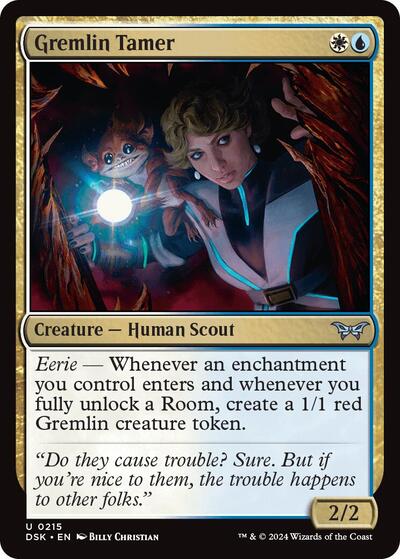 2024 Magic: The Gathering: Duskmourn: House of Horror (DSK) - Gremlin Tamer (#215, Uncommon) (Foil, Near Mint)