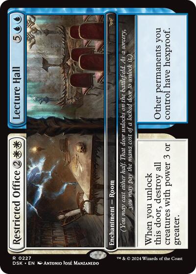 2024 Magic: The Gathering: Duskmourn: House of Horror (DSK) - Restricted Office Lecture Hall (#227, Rare) (, Near Mint)
