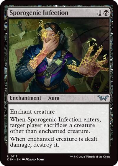 2024 Magic: The Gathering: Duskmourn: House of Horror (DSK) - Sporogenic Infection (#117, Uncommon) (Foil, Near Mint)