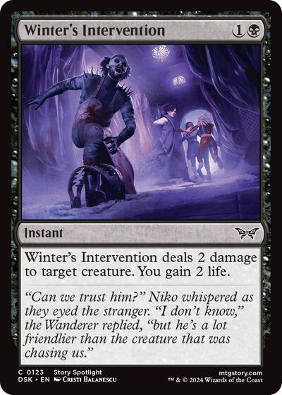 2024 Magic: The Gathering: Duskmourn: House of Horror (DSK) - Winters Intervention (#123, Common) (Foil, Near Mint)