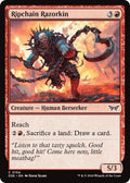 2024 Magic: The Gathering: Duskmourn: House of Horror (DSK) - Ripchain Razorkin (#154, Common) (Foil, Near Mint)