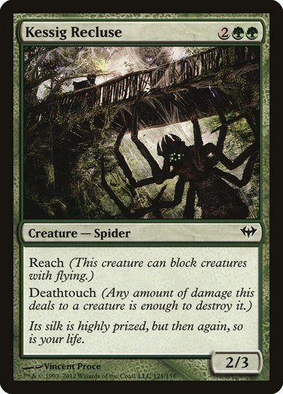 2012 Magic: The Gathering: Dark Ascension (DKA) - Kessig Recluse (#121, Common) (, Lightly Played)