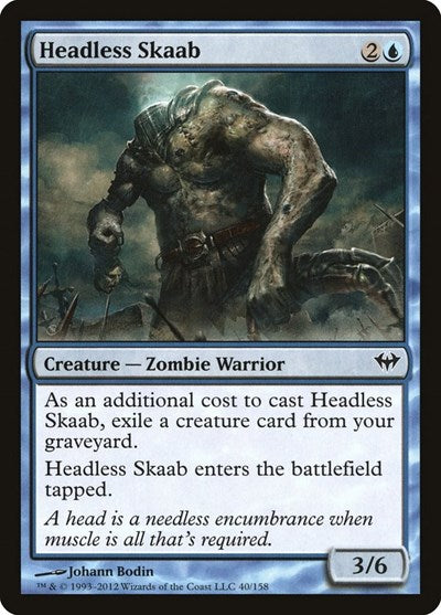 2012 Magic: The Gathering: Dark Ascension (DKA) - Headless Skaab (#40, Common) (, Near Mint)