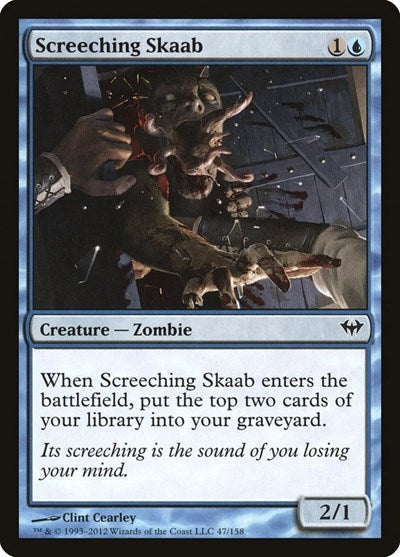 2012 Magic: The Gathering: Dark Ascension (DKA) - Screeching Skaab (#47, Common) (, Lightly Played)