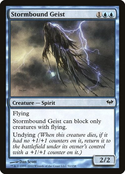 2012 Magic: The Gathering: Dark Ascension (DKA) - Stormbound Geist (#51, Common) (, Near Mint)