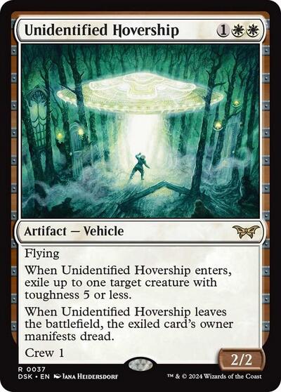 2024 Magic: The Gathering: Duskmourn: House of Horror (DSK) - Unidentified Hovership (#37, Rare) (, Near Mint)