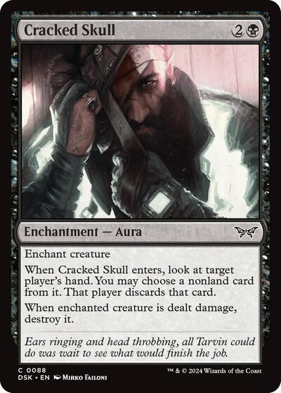 2024 Magic: The Gathering: Duskmourn: House of Horror (DSK) - Cracked Skull (#88, Common) (Foil, Near Mint)
