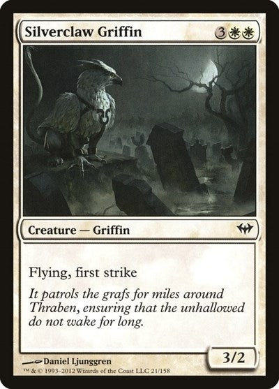2012 Magic: The Gathering: Dark Ascension (DKA) - Silverclaw Griffin (#21, Common) (, Near Mint)
