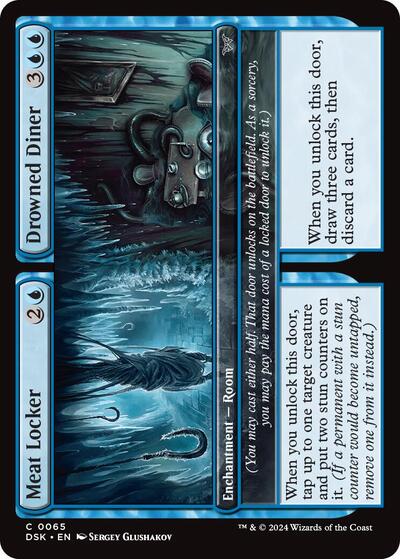 2024 Magic: The Gathering: Duskmourn: House of Horror (DSK) - Meat Locker Drowned Diner (#65, Common) (Foil, Near Mint)