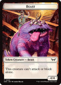 2024 Magic: The Gathering: Duskmourn: House of Horror (DSK) - Beast Token (#3, T) (, Near Mint)