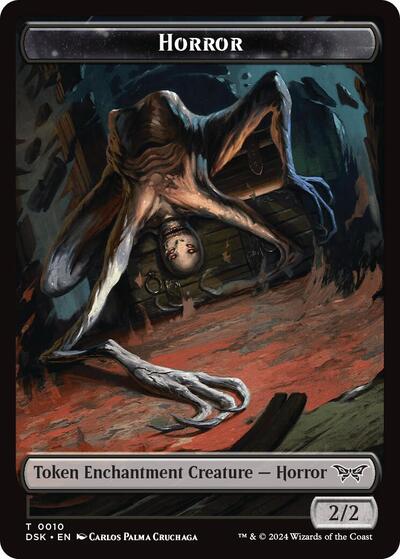 2024 Magic: The Gathering: Duskmourn: House of Horror (DSK) - Horror Token (#10, T) (, Near Mint)