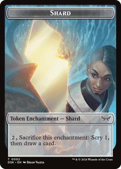 2024 Magic: The Gathering: Duskmourn: House of Horror (DSK) - Shard Token (#2, T) (, Near Mint)