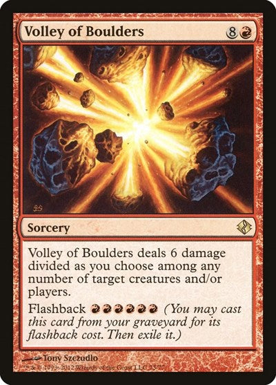 2012 Magic: The Gathering: Duel Decks: Venser vs. Koth (DDI) - Volley of Boulders (#73, Rare) (, Near Mint)