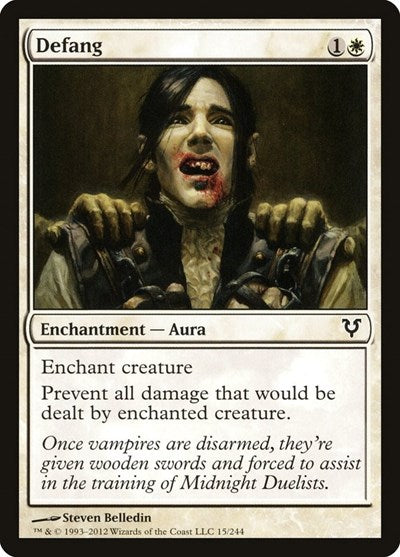 2012 Magic: The Gathering: Avacyn Restored (AVR) - Defang (#15, Common) (, Near Mint)