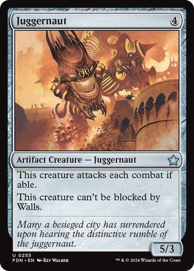 2024 Magic: The Gathering: Foundations (FDN) - Juggernaut (#255, Uncommon) (, Near Mint)