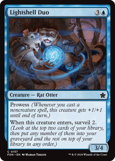 2024 Magic: The Gathering: Foundations (FDN) - Lightshell Duo (#157, Common) (Foil, Near Mint)