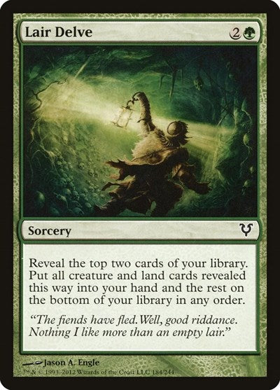2012 Magic: The Gathering: Avacyn Restored (AVR) - Lair Delve (#184, Common) (, Near Mint)