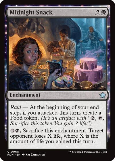 2024 Magic: The Gathering: Foundations (FDN) - Midnight Snack (#65, Uncommon) (, Near Mint)