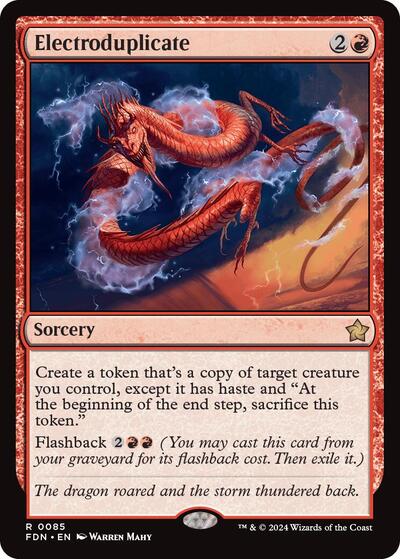 2024 Magic: The Gathering: Foundations (FDN) - Electroduplicate (#85, Rare) (Foil, Near Mint)
